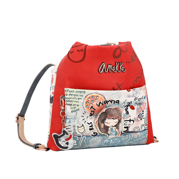 Bolso hobo convertible en mochila Fun \u0026 Music Anekke | Núvols de Regals