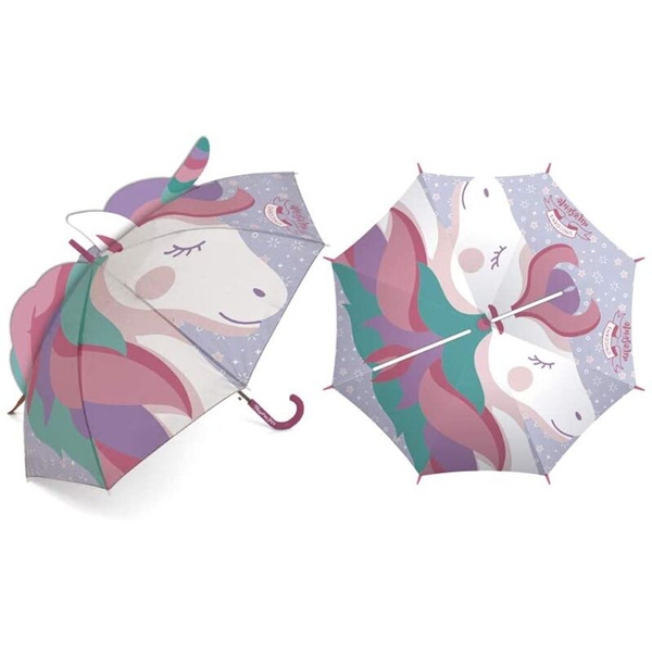 paraguas unicornio 3d