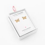 Pendientes dorados Mariposa
