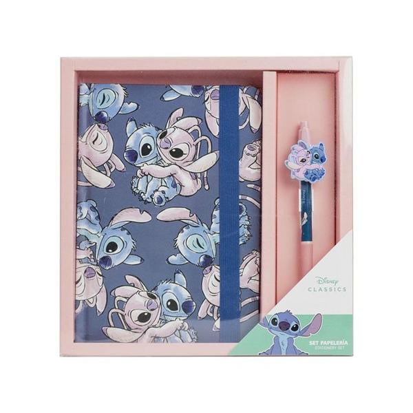 Set de regalo de Stitch con cuaderno y bolígrafo en caja-nuvols-de-regals