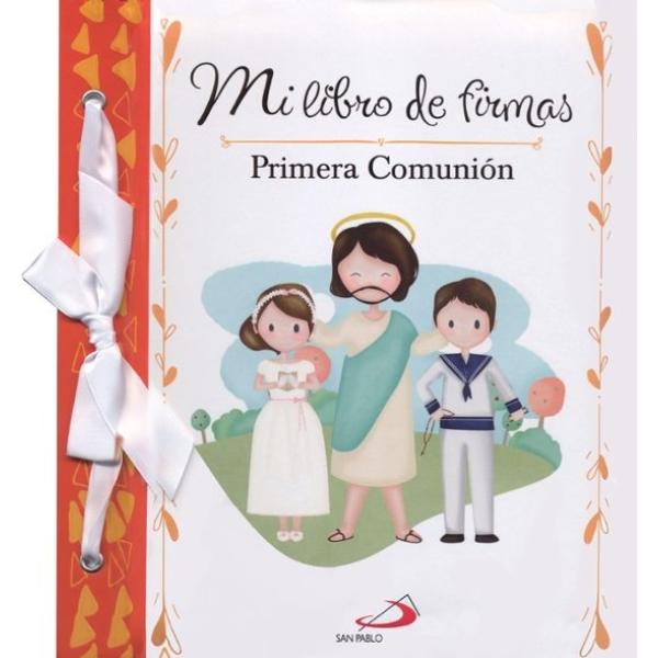 libro-firmas-comunión-naranja-nuvols-de-regals