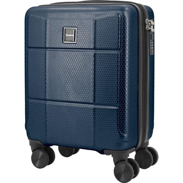 Maleta de cabina de 30 litros en ABS color azul con ruedas 360 y candado