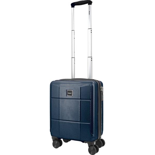 Maleta de cabina de 30 litros en ABS color azul con ruedas 360 y candado