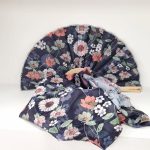 set-abanico-foulard-seda-botanical-nuvols-de-regals