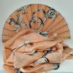 set-abanico-foulard-seda-elegance-nuvols-de-regals
