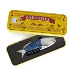 sacacorchos sardina original con caja metálica multifunción