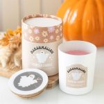 Vela perfumada Fantasma de Halloween con aroma a malvavisco tostado