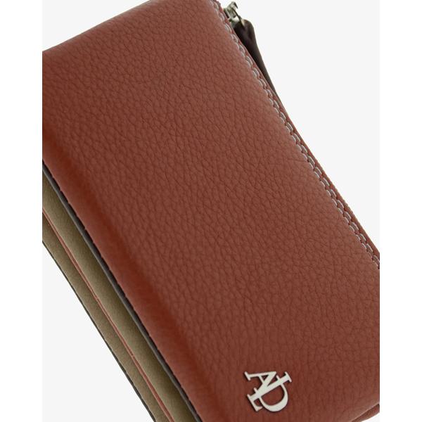 monedero-triple-piel-marron-adapell