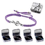 Pulsera Música Macramé con Clave de Sol