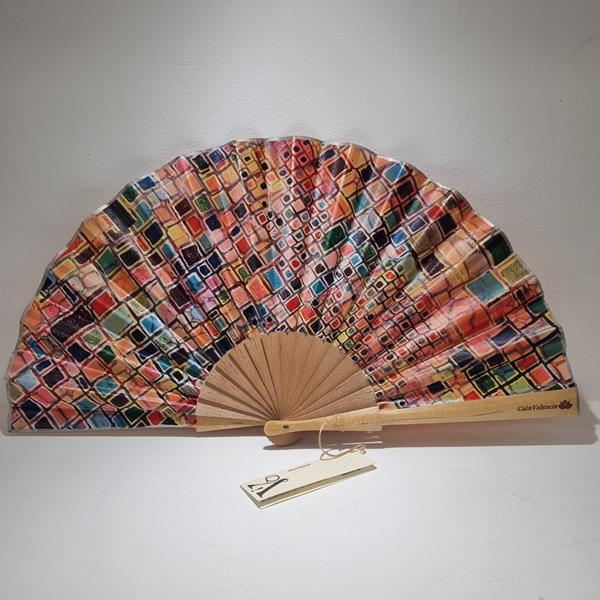 set-abanico-foulard-seda-cubisme-nuvols-de-regals-6