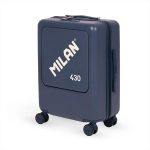 vista frontal maleta cabina milan 430 azul