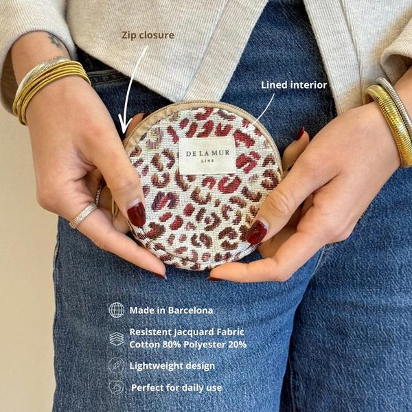 caracterísitcas monedero redondo talco de la mur