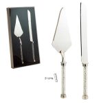 Conjunto de pala y cuchillo para cortar tarta en eventos