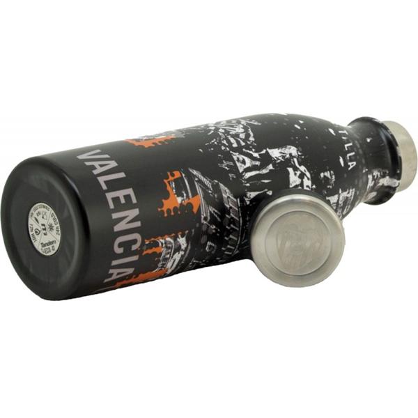 detalle Botella térmica Valencia CF edición Mestalla acero inoxidable