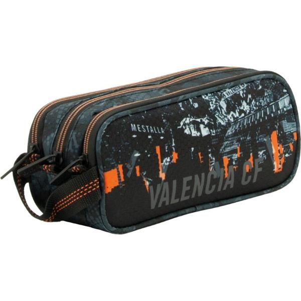 Portatodo triple Valencia CF edición Mestalla con asa lateral y tres compartimentos