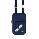 Bandolera pequeña goma MILAN 430 azul con correa regulable