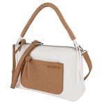 Vista frontal Bolso Shavanna con bolsillo en blanco y marrón de Lois