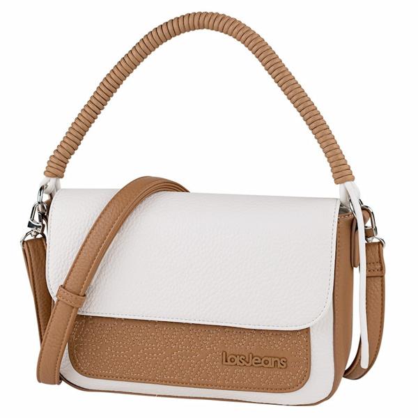 Bolso combinado en marrón y blanco de la Coleccion Shavanna de Lois