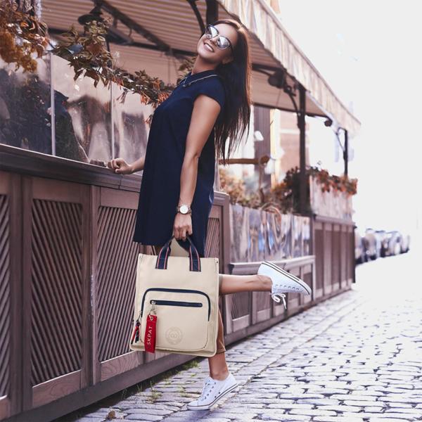 Uso Bolso Mochila SKAPT Moselle Beige