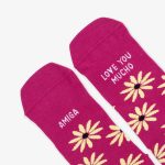 Calcetines rosa con mensaje para mejor amiga