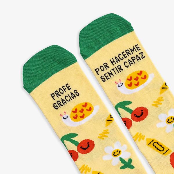 Calcetines para profe con mensaje gracias por hacerme sentir capaz 4