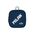 Monedero con mosqueton MILAN de color azul