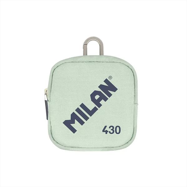 Monedero MILAN verde con mosquetón