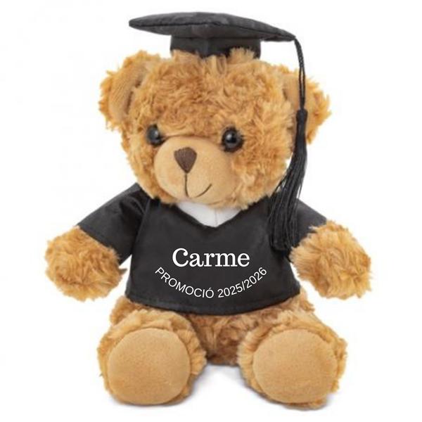 Osito de peluche personalizado. Recuerdo de graduación infantil