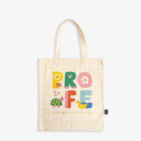 Tote bag para profe con mensaje gracias por hacerme sentir capaz