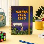 Portada de la agenda escolar semanal 26-27 del ilustrador 72 kilos