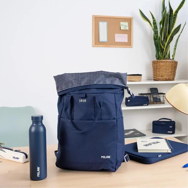 Mochila urbana enrollable Milan 430 Azul Marino