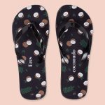 Chanclas Eres Coconudo con estampado de cocos para verano