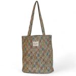 Bolsa Pequeña Fin De La Mur con estampado geométrico y asas para el hombro.