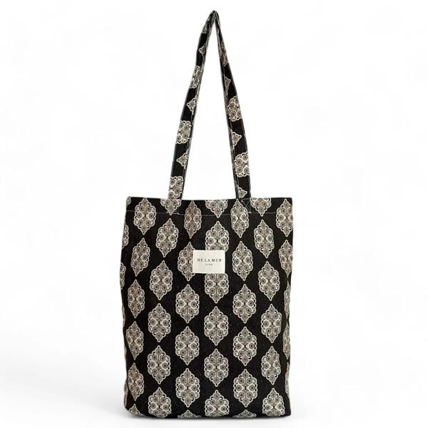 Bolsa Pequeña Tera De La Mur con estampado geométrico y asas para el hombro.