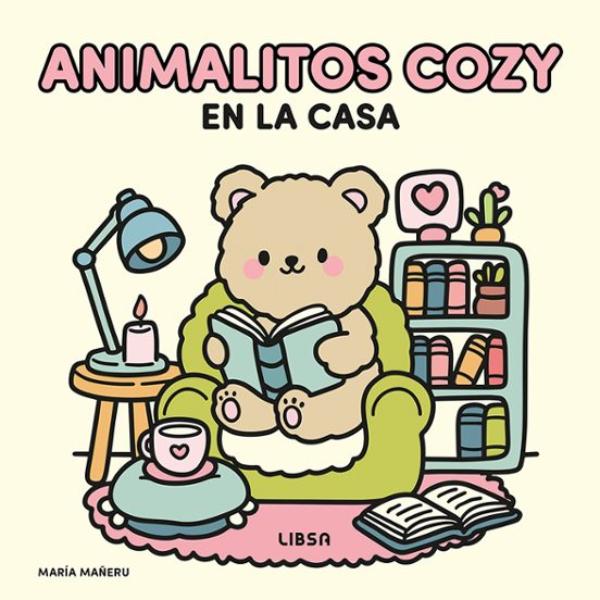 Portada del libro Animalitos Cozy en la casa de María Mañeru publicado por Editorial LIBSA.