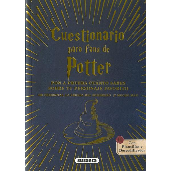 Portada del libro Cuestionario para fans de Potter de Janika Krichtel publicado por Editorial Susaeta.