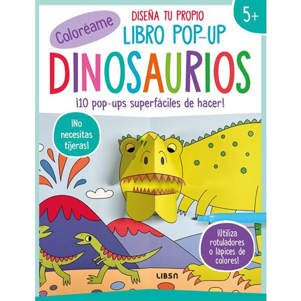 Portada del libro Dinosaurios de Anton Poitier publicado por Editorial LIBSA.