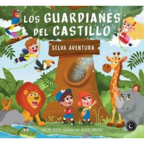 Portada del libro Los Guardianes del Castillo V: Selva Aventura de Nacho Golfe Betoret.