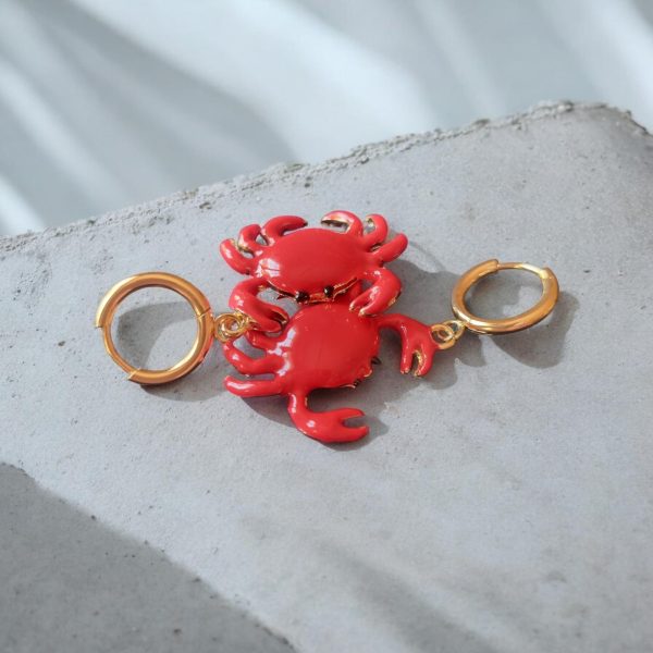 Pendientes Cangrejo Rojo - Imagen 4