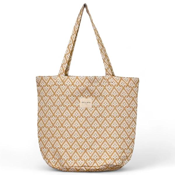Bolsa Grande Raxo De La Mur con estampado geométrico y asas largas para el hombro.