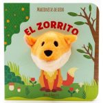Portada del libro El zorrito de Agnese Baruzzi con marioneta de dedo.