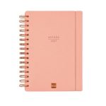 Agenda Haiku Coral 16 Meses 2026-2027 Finocam con tapa dura y espiral doble.