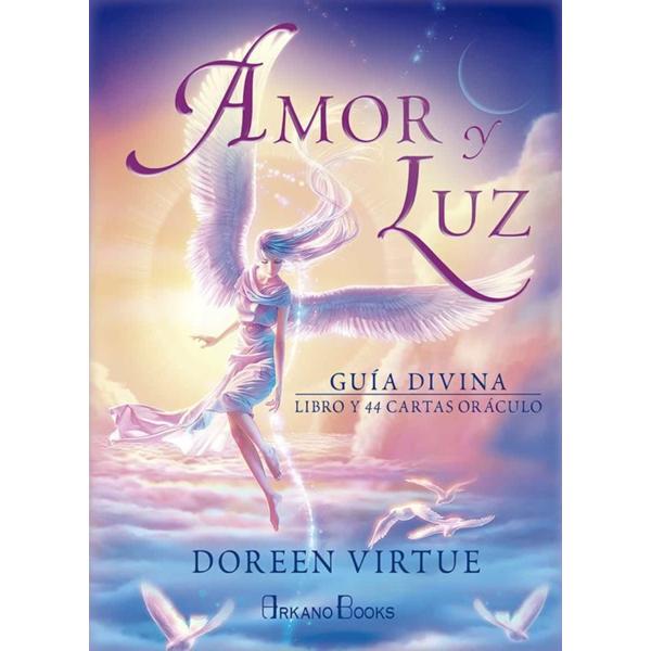 Amor y luz guía divina con libro y 44 cartas oráculo