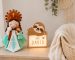 Regalos para bebés recién nacidos con Amparín y lámpara personalizada
