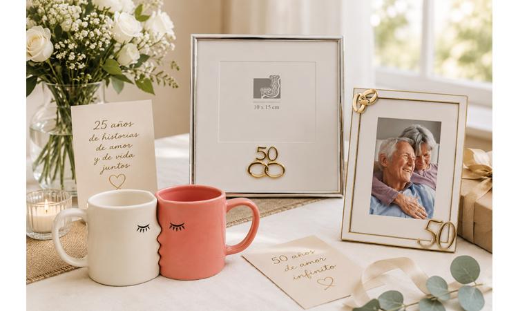 Regalos para Bodas de Oro y Plata para celebrar el amor y una vida juntos