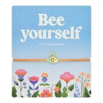 Pulsera BEE acero chapado en oro Little Companion