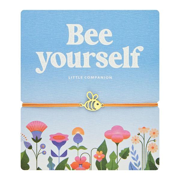 Pulsera BEE acero chapado en oro Little Companion