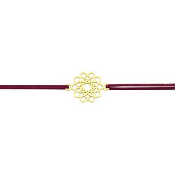 Pulsera FLOWER de acero chapado en oro