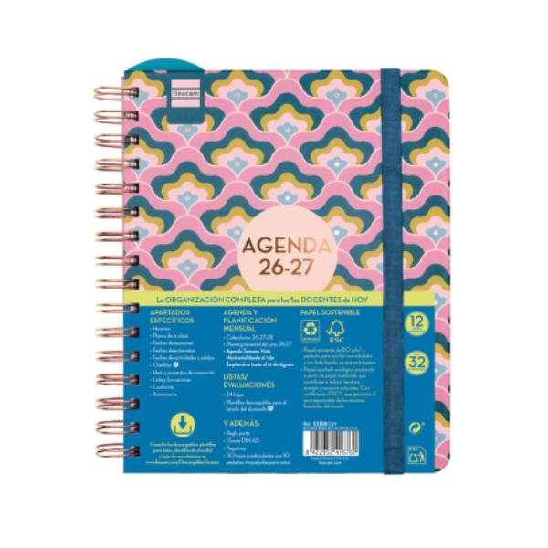 Agenda Docente Magistral Design Curso 2026-2027 Finocam color Lilac.