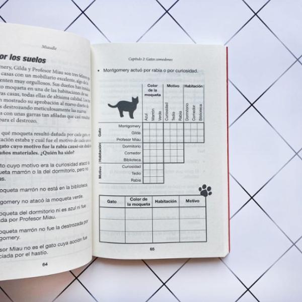 Miaudle: 75 acertijos felinos de Gareth Moore y Laura Jayne Ayres.